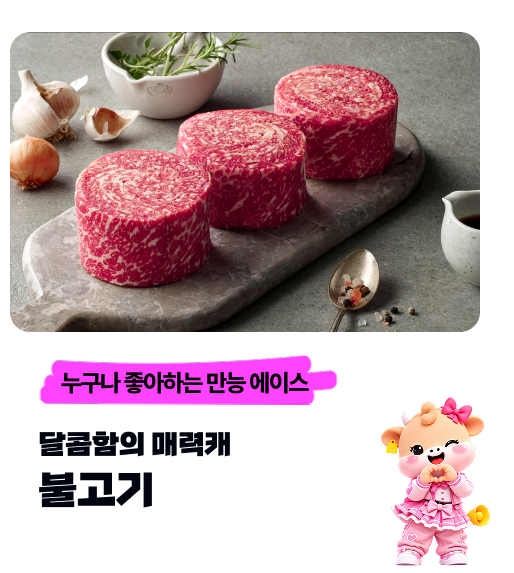 누구나 좋아하는 만능 에이스 달콤함의 매력캐 — 불고기