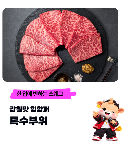 한 입에 반하는 스웨그 갑칠맛 힙합퍼 — 특수부위